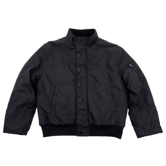 Vtg 90s LL Cool J Bomber Jacket Mens Large Black Quilt Lined Nylon Heavyweight - Picture 1 of 15